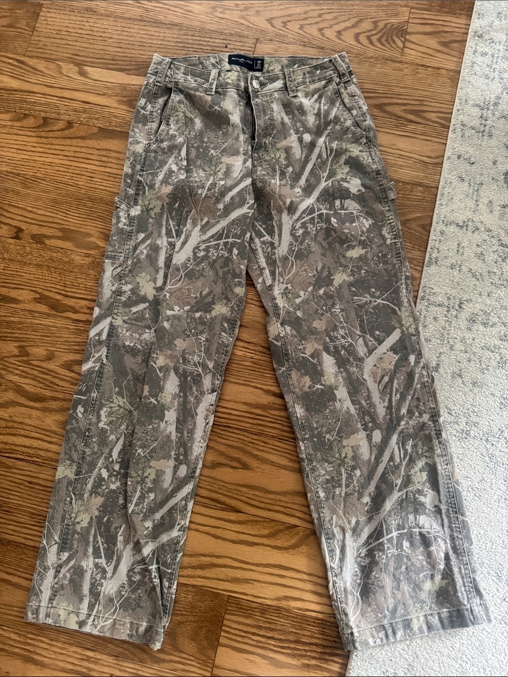 Abercrombie & Fitch Men's Camo Chinos — Olive, Tan, Gray